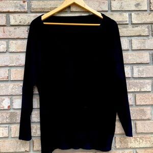 Black V neck sweater